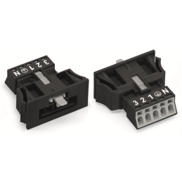 1 pcs : 890-715 - SNAP-IN PLUG BLACK