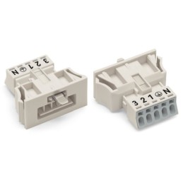 1 pcs : 890-735 - SNAP-IN PLUG WHITE
