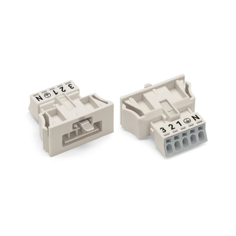 1 pcs : 890-735 - SNAP-IN PLUG WHITE