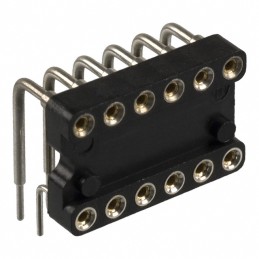 1 pcs : 299-43-312-11-001000 - CONN IC DIP SOCKET 12POS GOLD