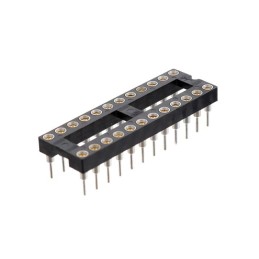 1 pcs : ICA-324-SGT - .100' SCREW MACHINE DIP SOCKET