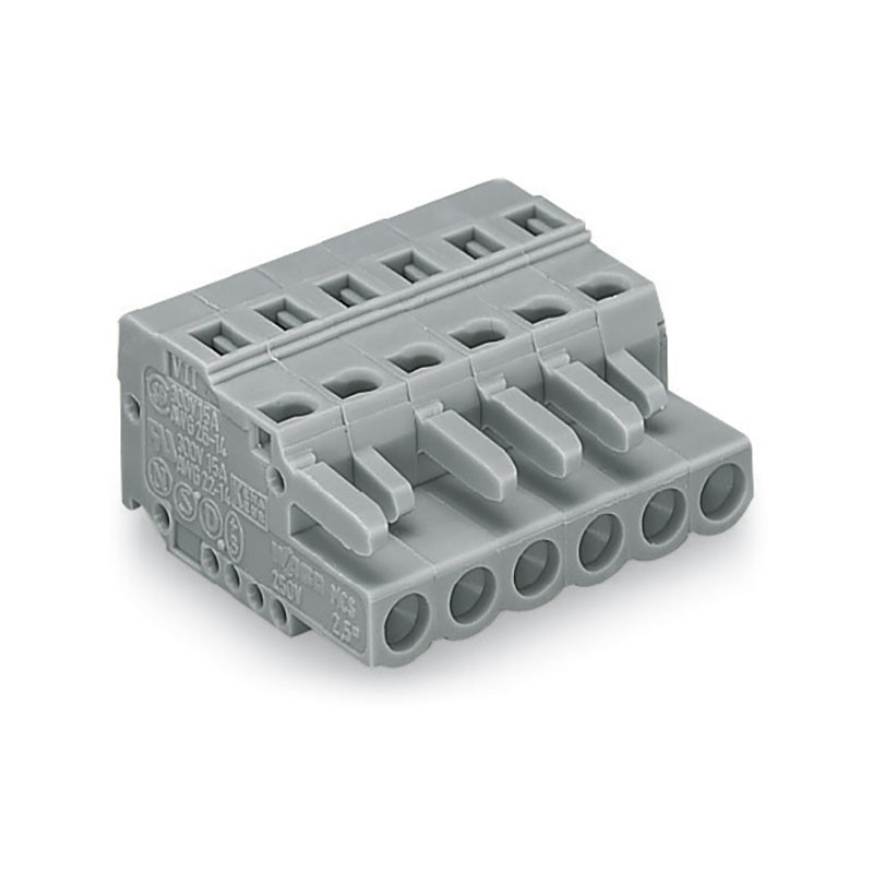 1 pcs : 231-106/026-000 - 1-CONDUCTOR FEMALE PLUG 2.5 MM