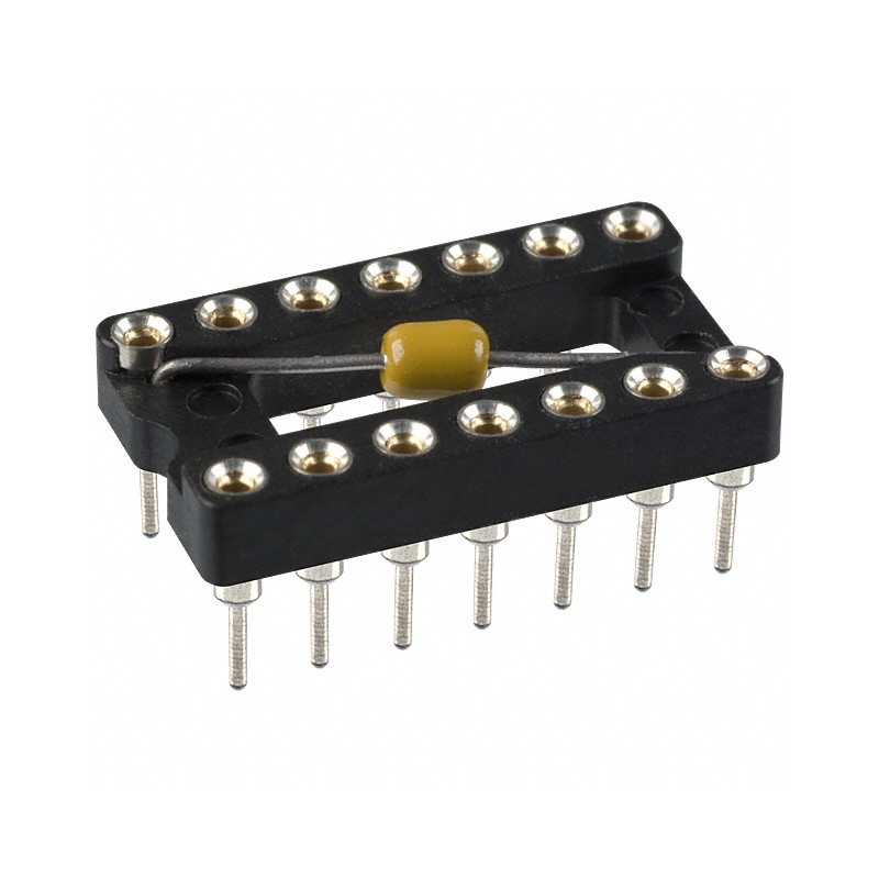 1 pcs : 110-93-314-41-801000 - CONN IC DIP SOCKET 14POS GOLD