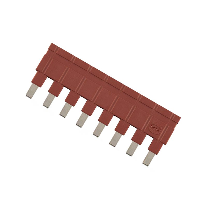 1 pcs : 09330009836 - JUMPER ACROSS 1X8 RED 16A