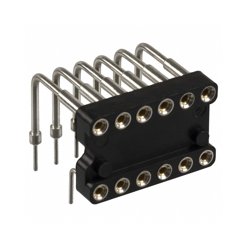 1 pcs : 299-43-312-10-001000 - CONN IC DIP SOCKET 12POS GOLD