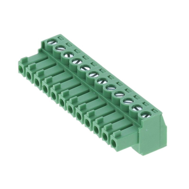 1 pcs : OSTTJ1231530M02 - TERM BLOCK PLUG 12POS STR 3.81MM