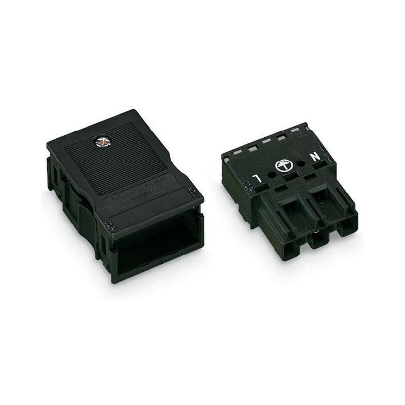1 pcs : 770-113 - PLUG WITH STRAIN RELIEF HOUSING