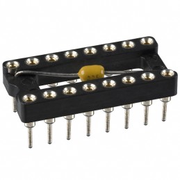 1 pcs : 110-93-316-41-801000 - CONN IC DIP SOCKET 16POS GOLD