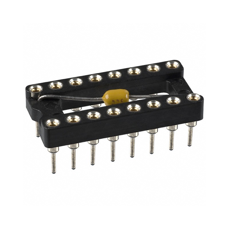 1 pcs : 110-43-316-41-801000 - CONN IC DIP SOCKET 16POS GOLD