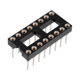 1 pcs : ICA-316-ZAGT - CONN IC DIP SOCKET 16POS GOLD