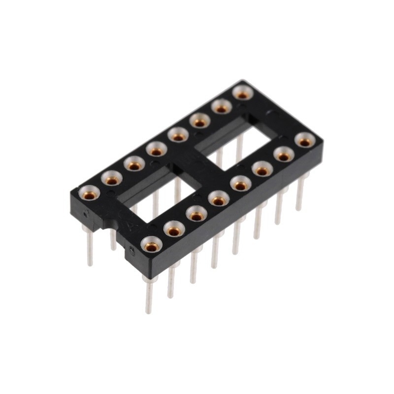 1 pcs : ICA-316-ZAGT - CONN IC DIP SOCKET 16POS GOLD
