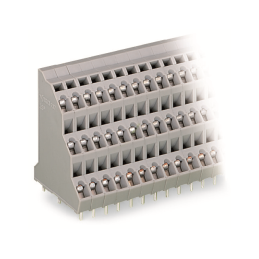 1 pcs : 737-103 - TRIPLE-DECK PCB TERMINAL BLOCK