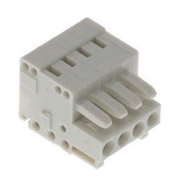 1 pcs : 734-104 - TERM BLOCK PLUG 4POS 3.5MM