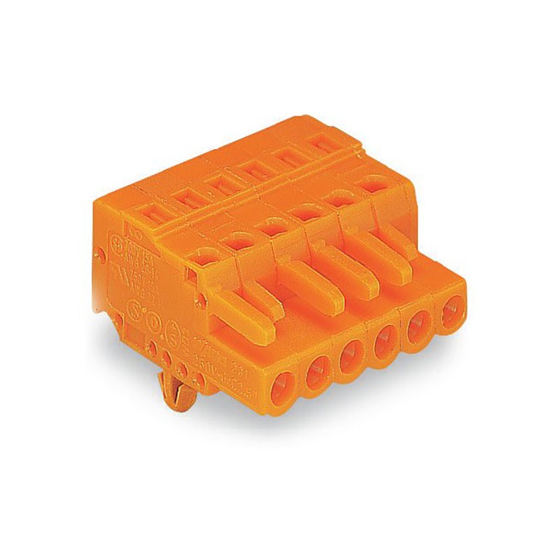 1 pcs : 231-304/008-000 - 1-CONDUCTOR FEMALE PLUG SNAP-IN