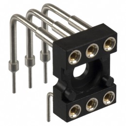 1 pcs : 299-43-306-10-001000 - CONN IC DIP SOCKET 6POS GOLD