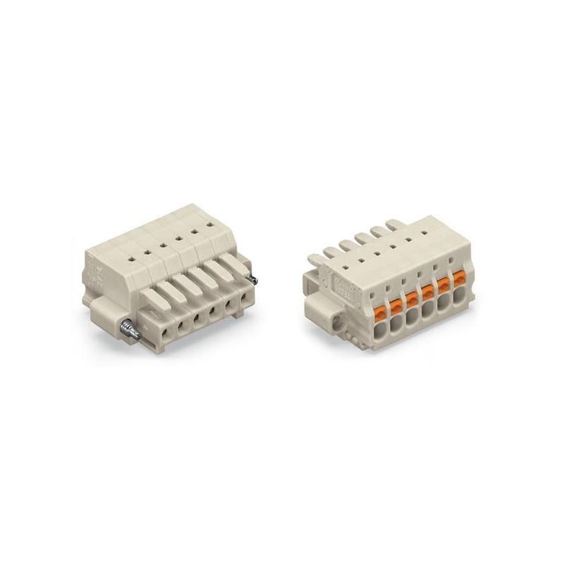 1 pcs : 2734-103/107-000 - PLUG FEMALE THREADED 3POS