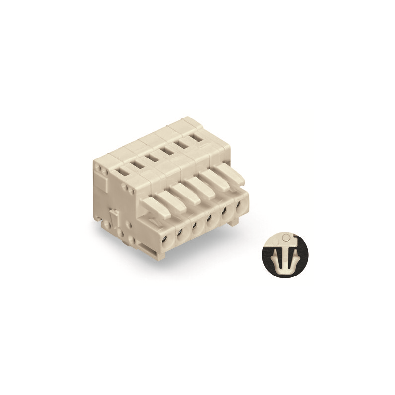 1 pcs : 734-104/008-000 - 1-CONDUCTOR FEMALE PLUG 100% PR