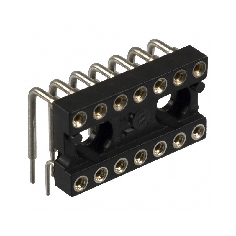 1 pcs : 299-93-314-11-001000 - CONN IC DIP SOCKET 14POS GOLD