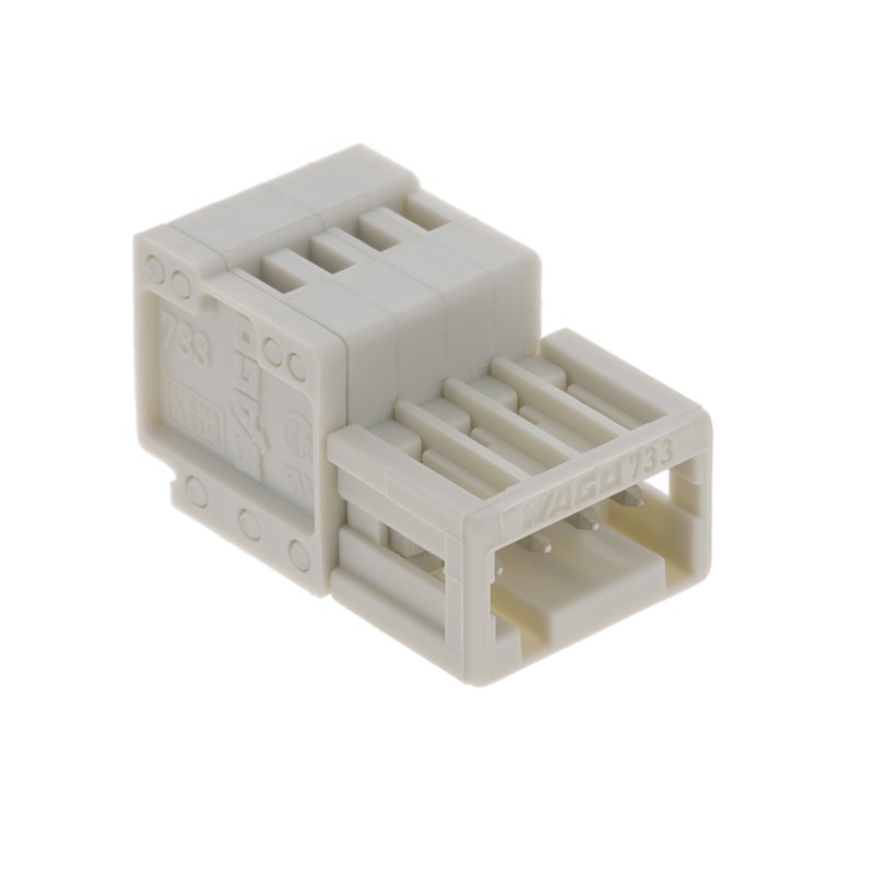 1 pcs : 733-204 - 1-CONDUCTOR MALE CONNECTOR 100%