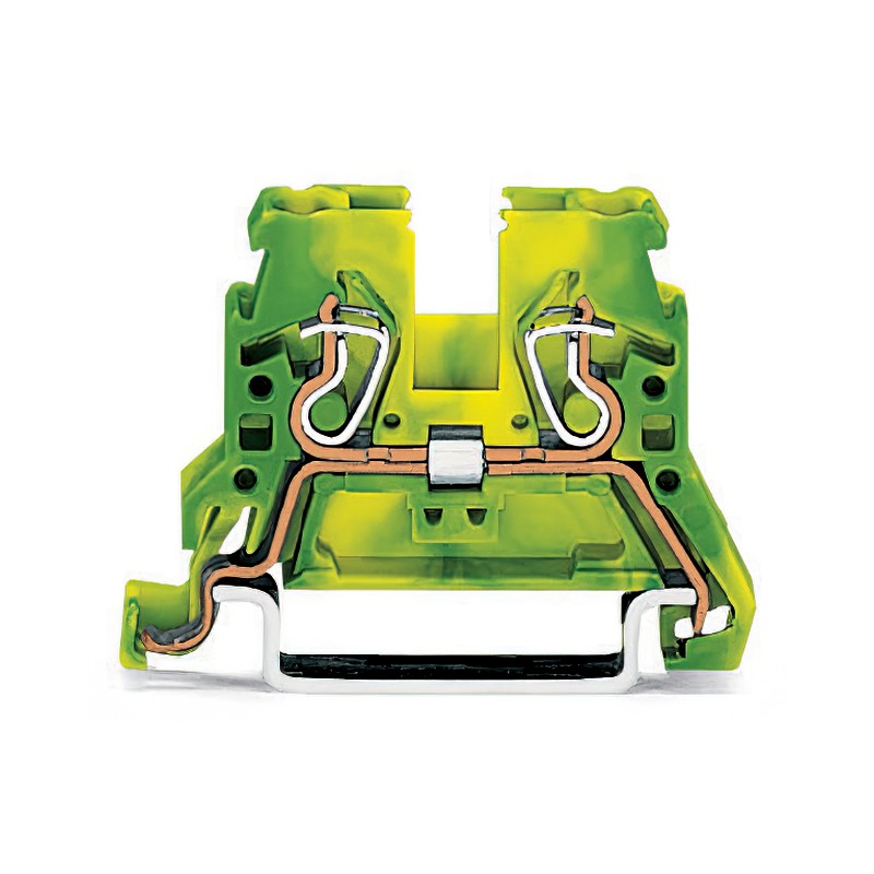 1 pcs : 870-907 - 2-CONDUCTOR GROUND TERMINAL BLOC