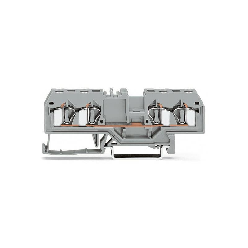 1 pcs : 281-653 - 4-CONDUCTOR THROUGH TERMINAL BLO