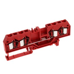 1 pcs : 281-663 - 4-CONDUCTOR THROUGH TERMINAL BLO