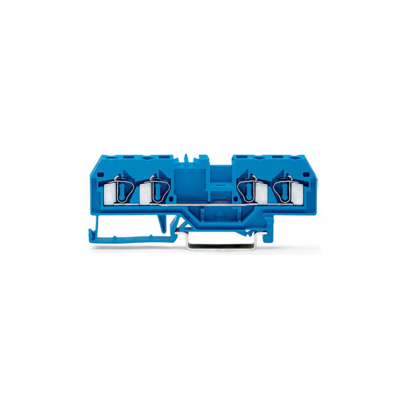 1 pcs : 281-654 - 4-CONDUCTOR THROUGH TERMINAL BLO