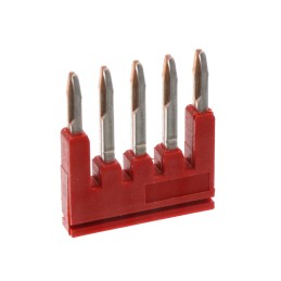 1 pcs : XW5S-P1.5-5RD - SHRT BAR 1.5MM 5 POLE RED