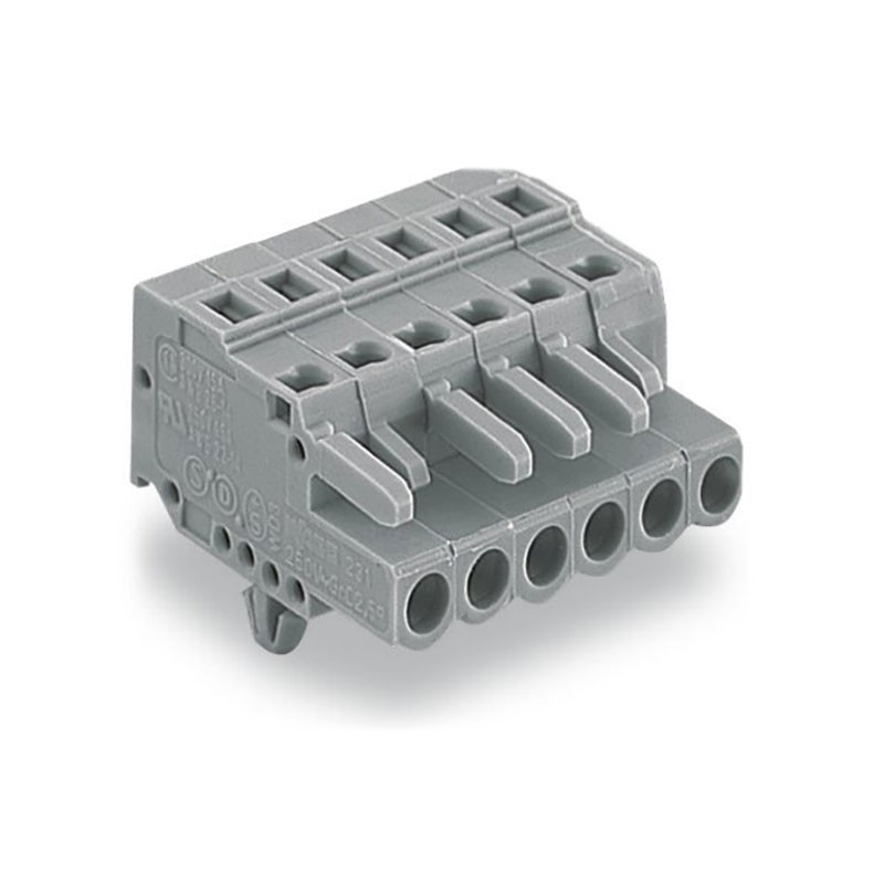 1 pcs : 231-105/008-000 - 1-CONDUCTOR FEMALE PLUG SNAP-IN