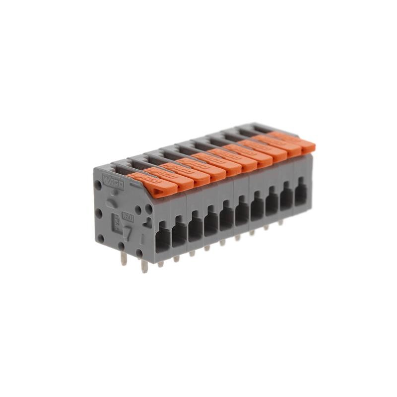 1 pcs : 2601-1110 - TERM BLK PCB LEVER 3.5MM 10POS