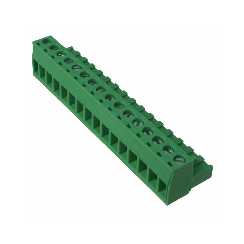 1 pcs : OSTTJ165153 - TERM BLOCK PLUG 16POS STR 5.08MM