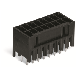 1 pcs : 713-1468 - THT MALE HEADER, 2-ROW 0.8 X 0.