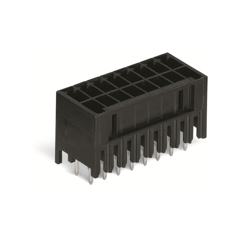 1 pcs : 713-1468 - THT MALE HEADER, 2-ROW 0.8 X 0.