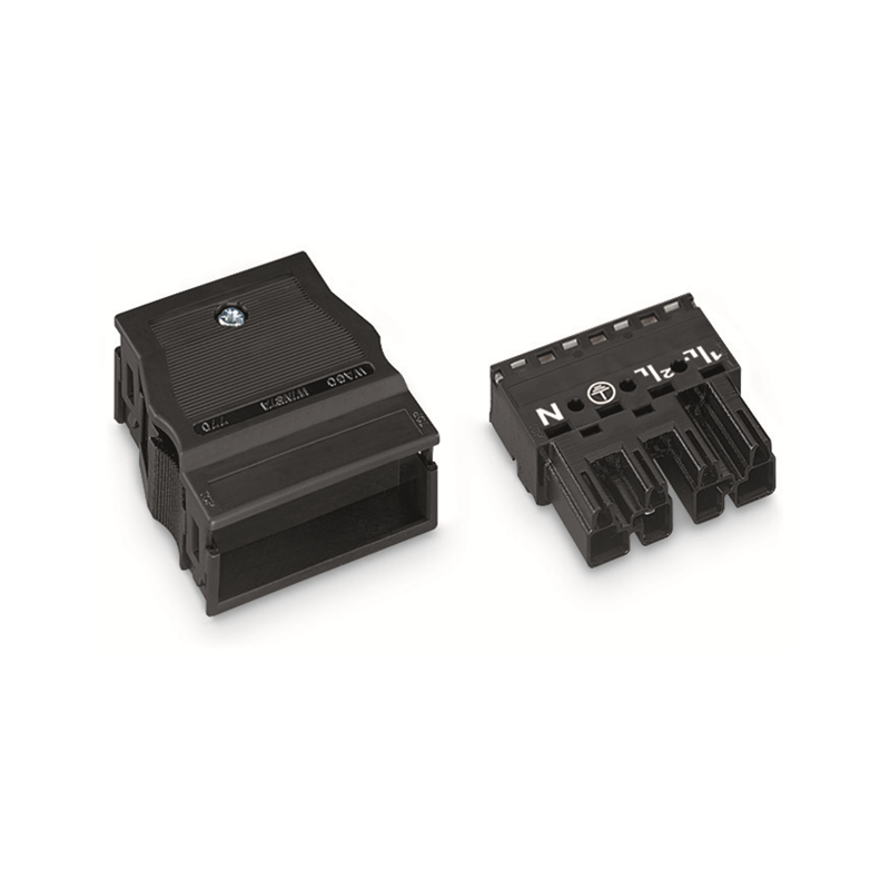 1 pcs : 770-114 - PLUG WITH STRAIN RELIEF HOUSING