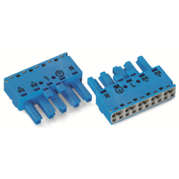 1 pcs : 770-1105 - SOCKET 5-POLE BLUE