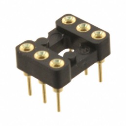 1 pcs : 110-13-306-41-001000 - CONN IC DIP SOCKET 6POS GOLD
