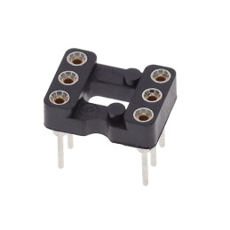 1 pcs : 111-93-306-41-001000 - CONN IC DIP SOCKET 6POS GOLD