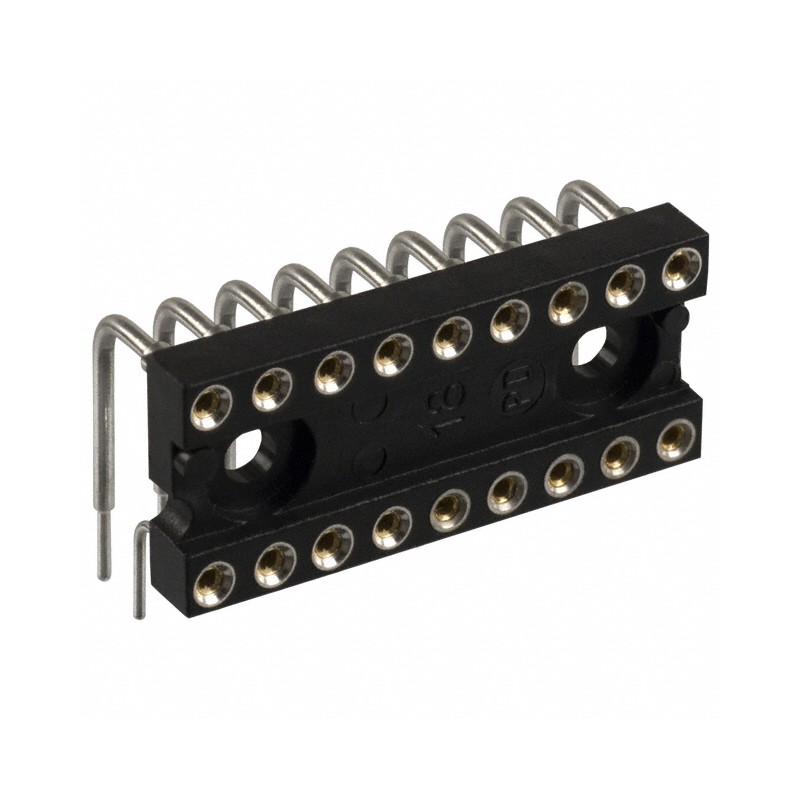 1 pcs : 299-43-318-11-001000 - CONN IC DIP SOCKET 18POS GOLD