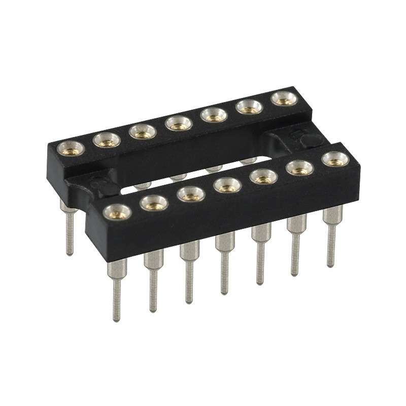 1 pcs : 111-47-314-41-001000 - CONN IC DIP SOCKET 14POS GOLD