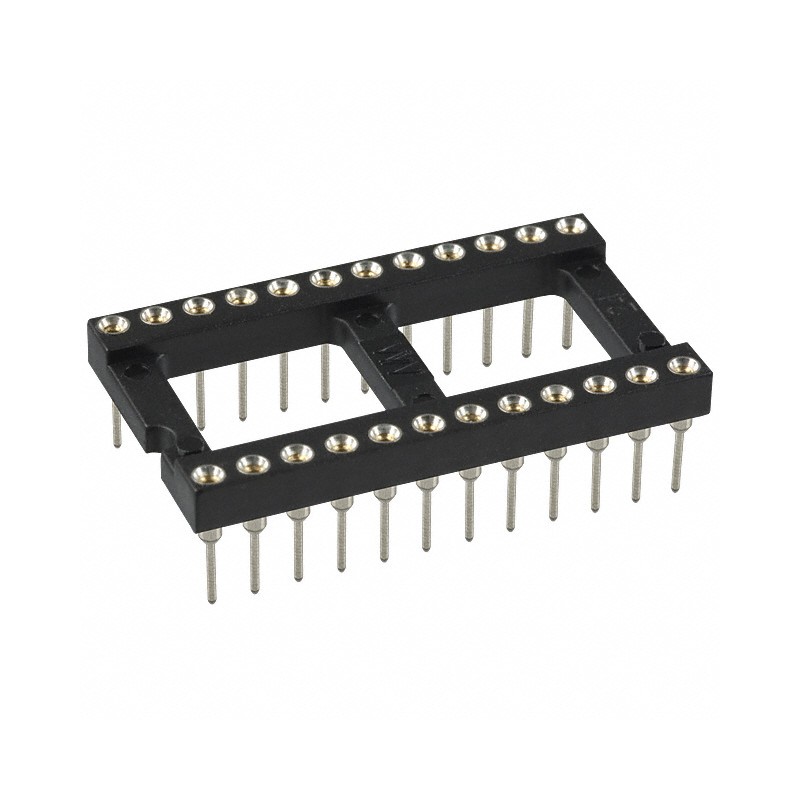 1 pcs : 111-47-624-41-001000 - CONN IC DIP SOCKET 24POS GOLD