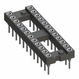 1 pcs : 110-41-324-41-001000 - CONN IC DIP SOCKET 24POS GOLD