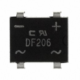 1 pcs : DF206-G - BRIDGE RECT 1PHASE 600V 2A 4-DF