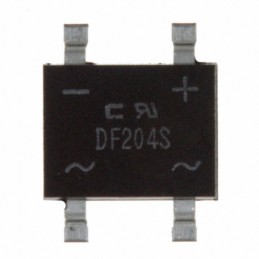 1 pcs : DF204S-G - BRIDGE RECT 1PHASE 400V 2A DFS
