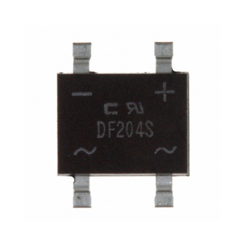 1 pcs : DF204S-G - BRIDGE RECT 1PHASE 400V 2A DFS