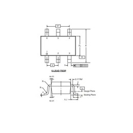 1 pcs : SQ3425EV-T1_BE3 - MOSFET P-CH 20V 7.4A 6-TSOP