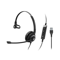 1 pcs - Sennheiser Circle SC 200 Black Wired USB A On Ear Headset