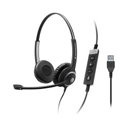 1 pcs - Sennheiser Circle SC 200 Black Wired USB A On Ear Headset