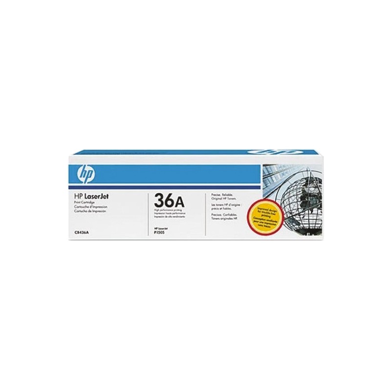 1 pcs - Hewlett Packard CB436A Black Toner Cartridge HP Compatible