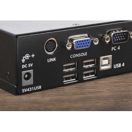 1 pcs - StarTech.com 4 Port USB VGA KVM Switch, 1920 x 1440 Maximum Resolution