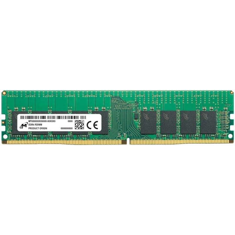 1 pcs - Micron 8 GB DDR4 Server RAM, 2666MHz, RDIMM, 1.2V
